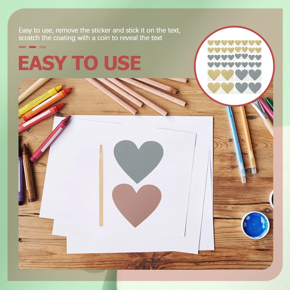 

40 Pcs Diy Stickers for Valentine Journal Heart Teens Label Small Valentines Day Wall