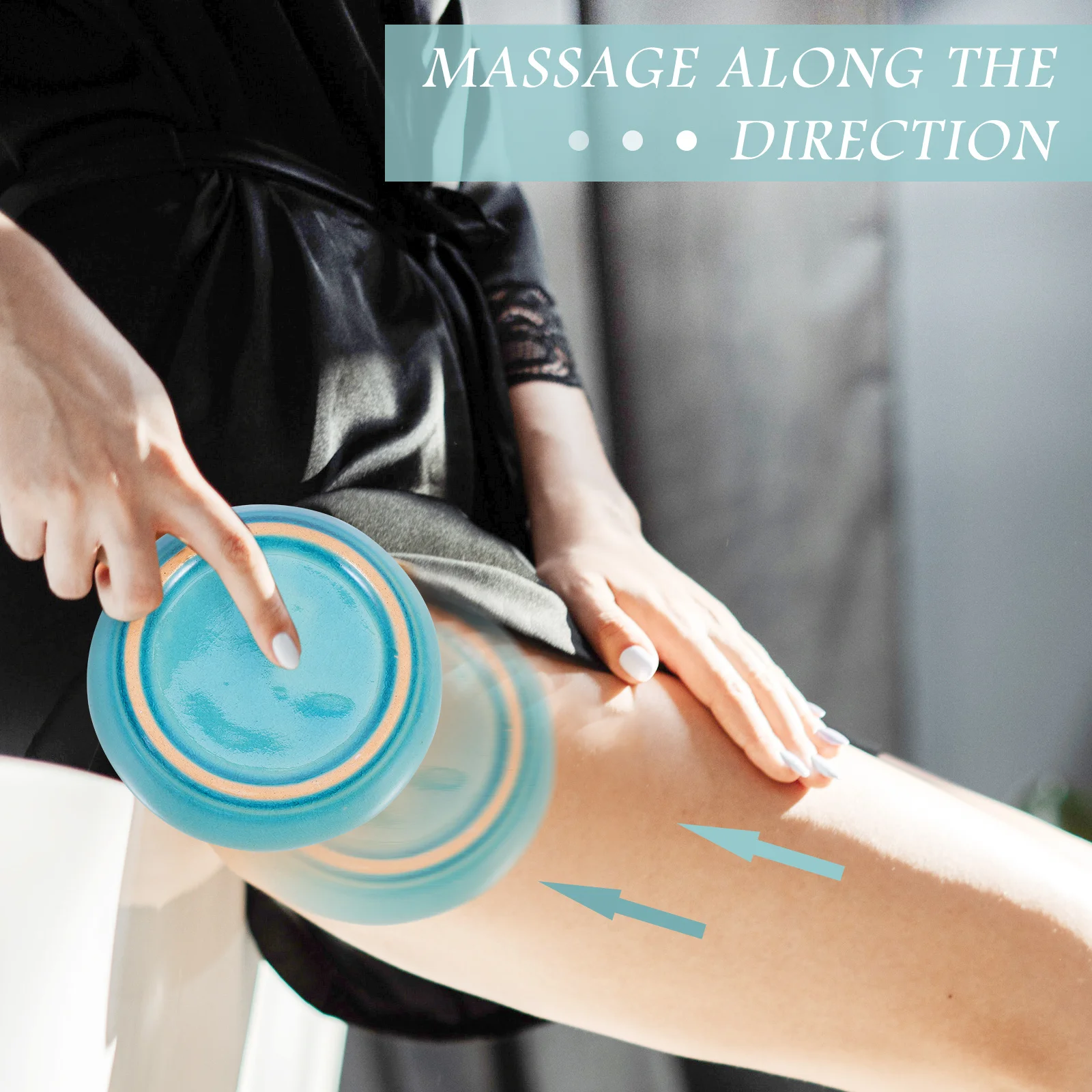 

2Pcs Ceramic Gua Sha Plate Scraping Dish Multi-Functional Massage Tool for Whole Body Muscle Relaxation and Skin Elasticity