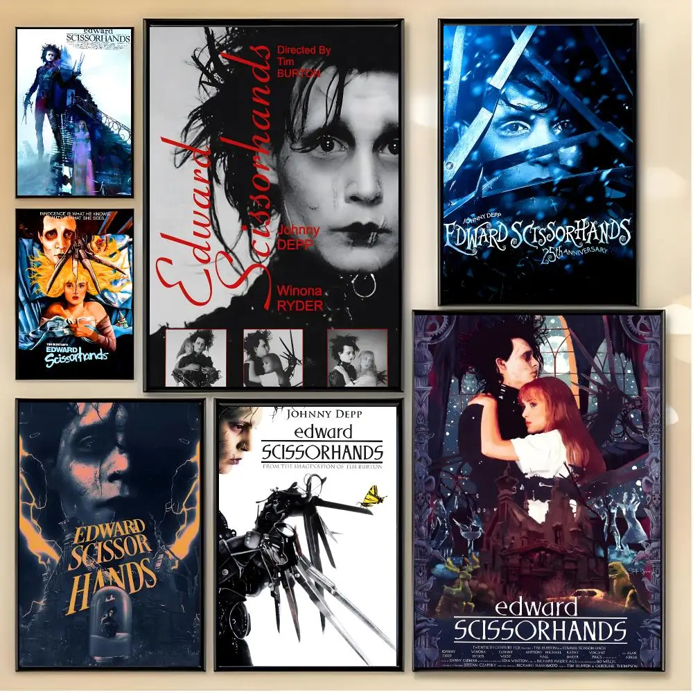 Gothic Movie E-Edward Scissorhands Poster Unique Home Decoration Ideas & Stylish Interior Art