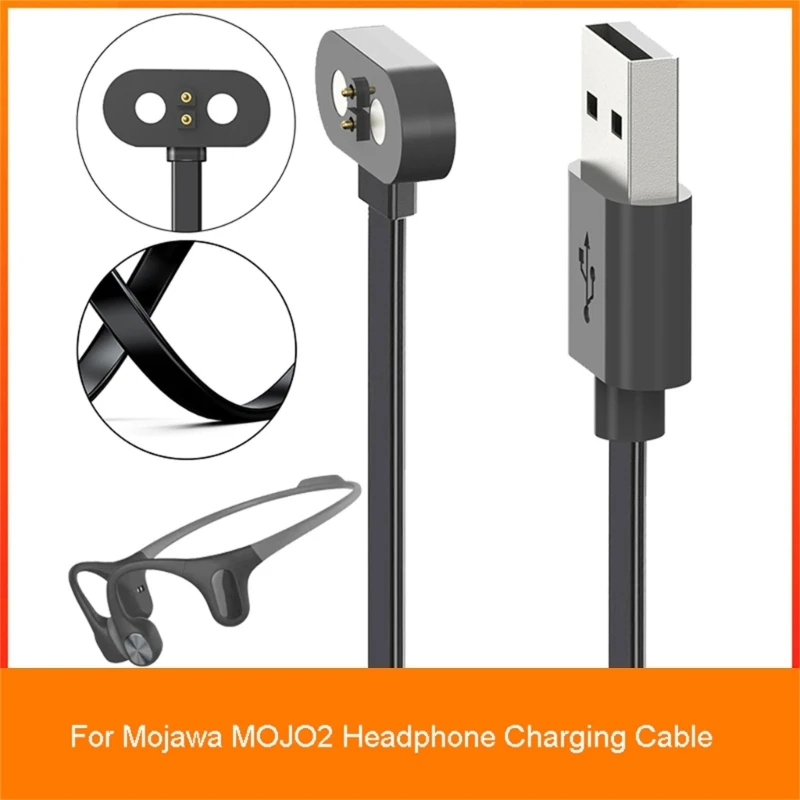 Headphone Magnetic Charger Stand Cord Bracket Suitable for Mojawa MOJO2 USB Fast Charging Cable Power Adapter Line Wire F19E