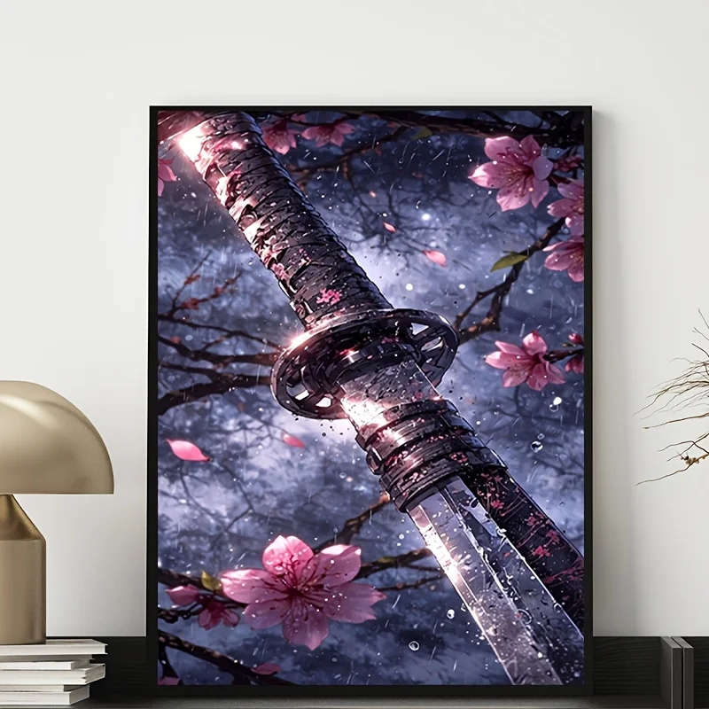 

500/1000/1200/2000PCS Puzzles Sakura and Bushmaster Sword Jigsaw Puzzles Modern Home Decoration Gift Suitable As A Holiday Gift