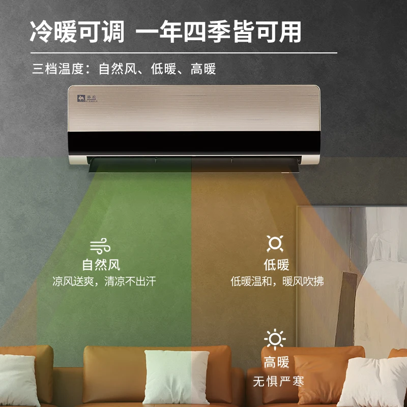 

220 В настенный электрический обогреватель с быстрым нагревом, энергосберегающий двойного назначения для ванной комнаты, спальни, дома DBW