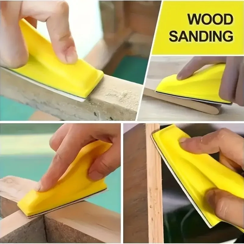 1-121Pcs Hand Grinder Kit: 3.5 "x1" Mini Detail Grinding Block for Wood and Metal Projects Adhesive Back Sandpaper