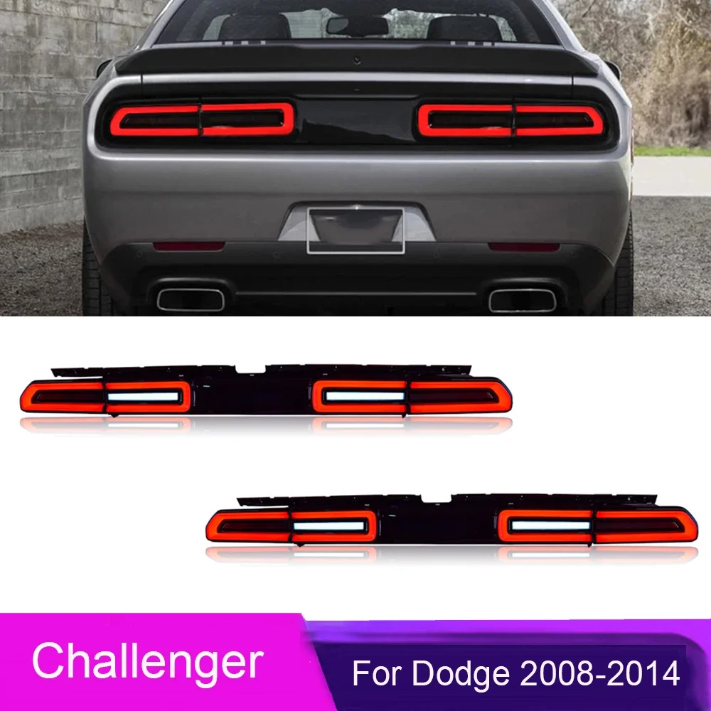 

Светодиодный задний фонарь в сборе для Dodge Challenger 2008-2014, модифицированный указатель поворота, стоп-сигнал, резервный фонарь, автомобильные аксессуары