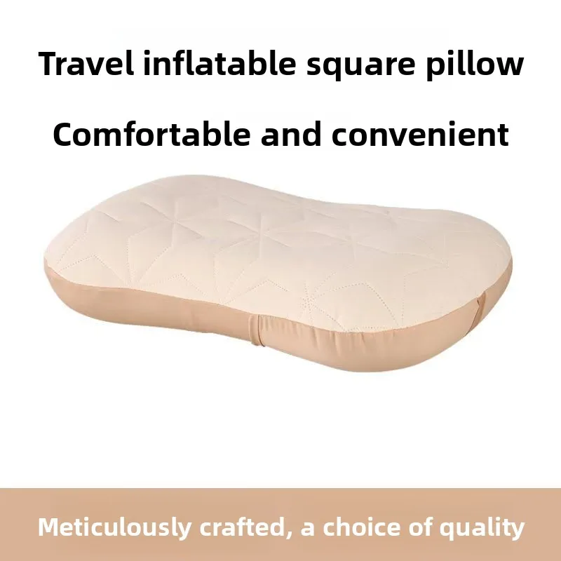 Outdoor Travel Portable Inflatable Pillow Office Home Lunch Break Waist Pillow  Camping Pillow