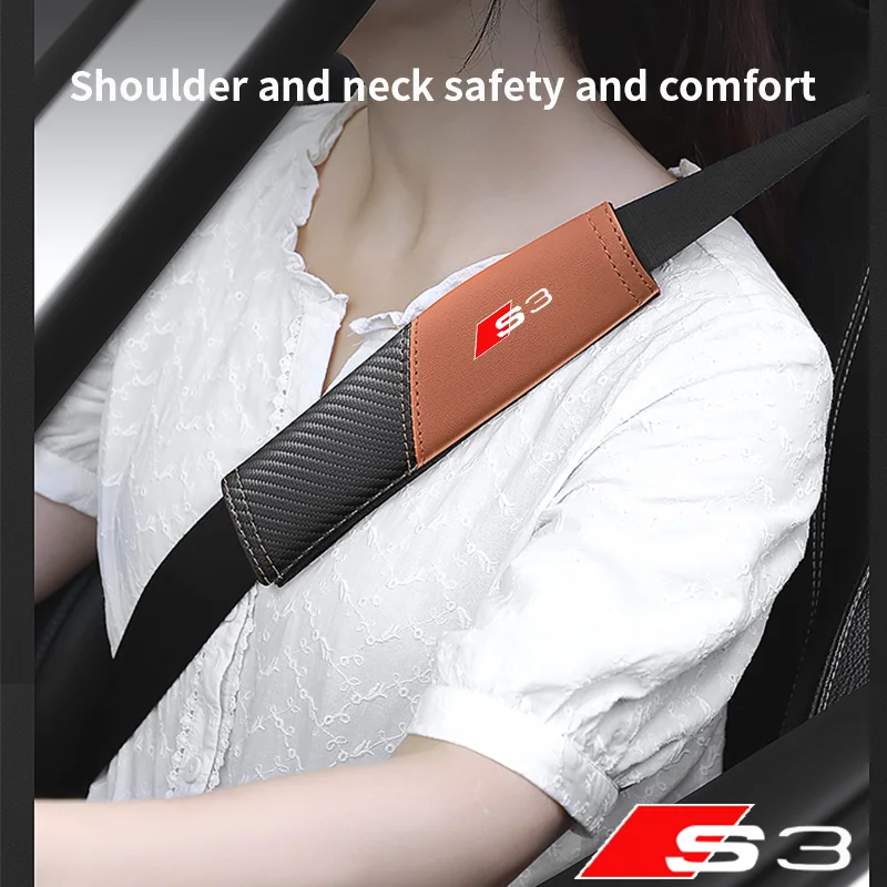 

1Pcs car seat belt cover shoulder pad interior accessories for Audi S3