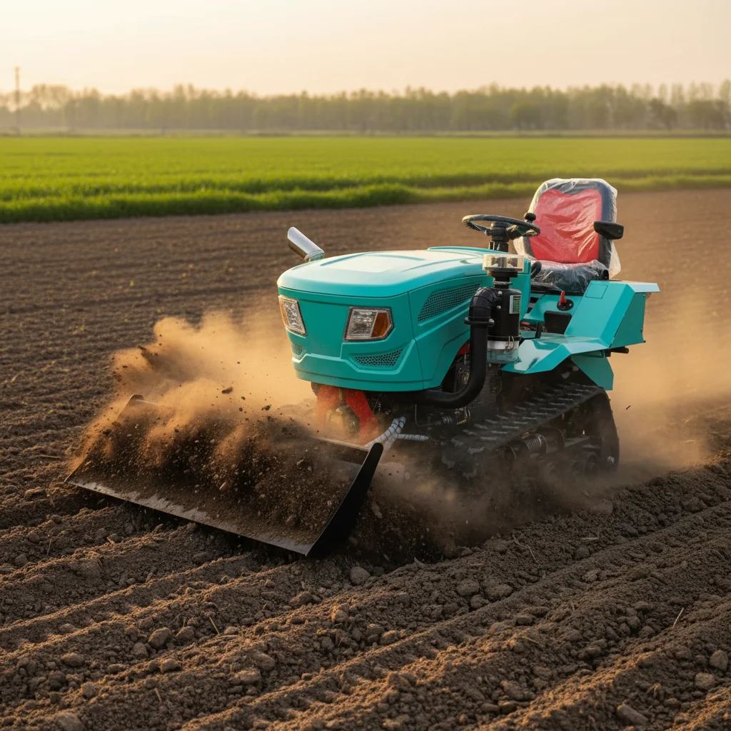 Customize Heavy Duty Farm Crawler Tractor With Cultivator Ridger And Seedling Planter Accessories