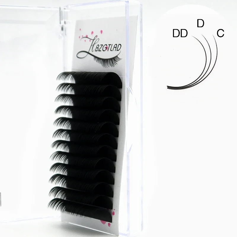 HBZGTLAD new C/D/DD 8-25mm Faux Mink Individual Eyelash Lashes Maquiagem Cilios For Professionals Soft Mink Eyelash Extension