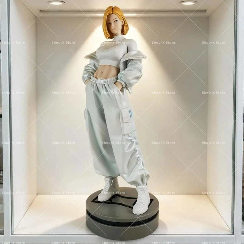 

26,5 см аниме Dragon Ball Z Android 18 фигурка Android 18 фигурка Коллекционная статуя модель игрушка в подарок