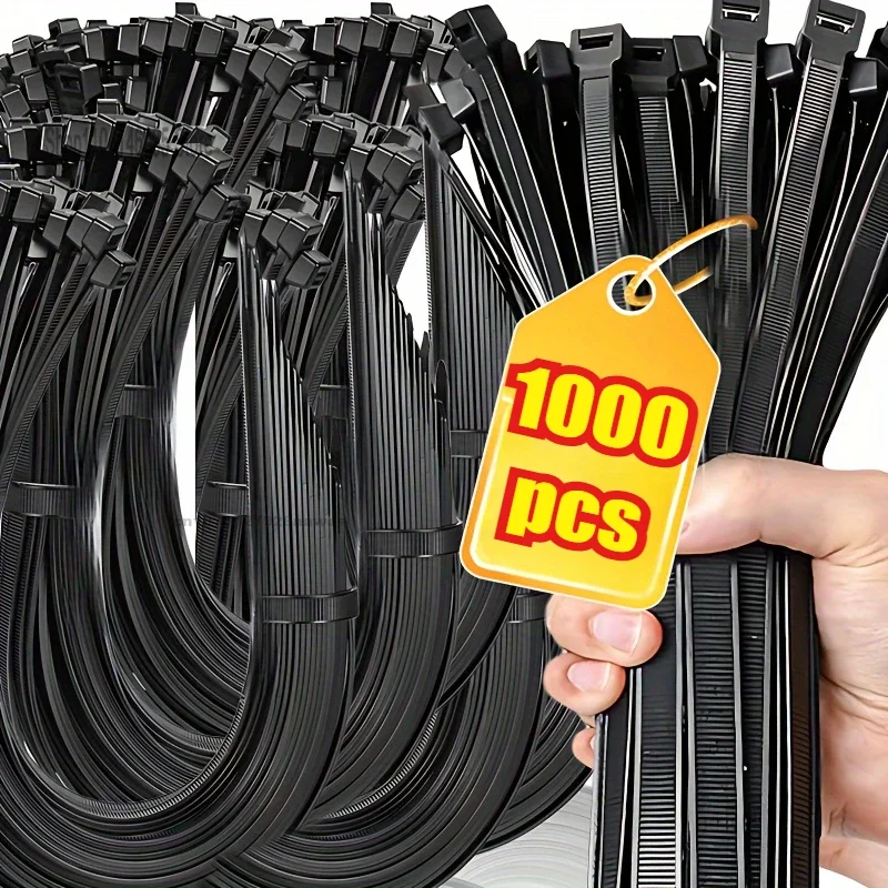 Bridas para cables, bridas de plástico reutilizables, bridas para cables, bridas para cables de nailon y plástico, abrazadera organizadora, cremallera de alambre de oficina autoblocante, venta al por mayor