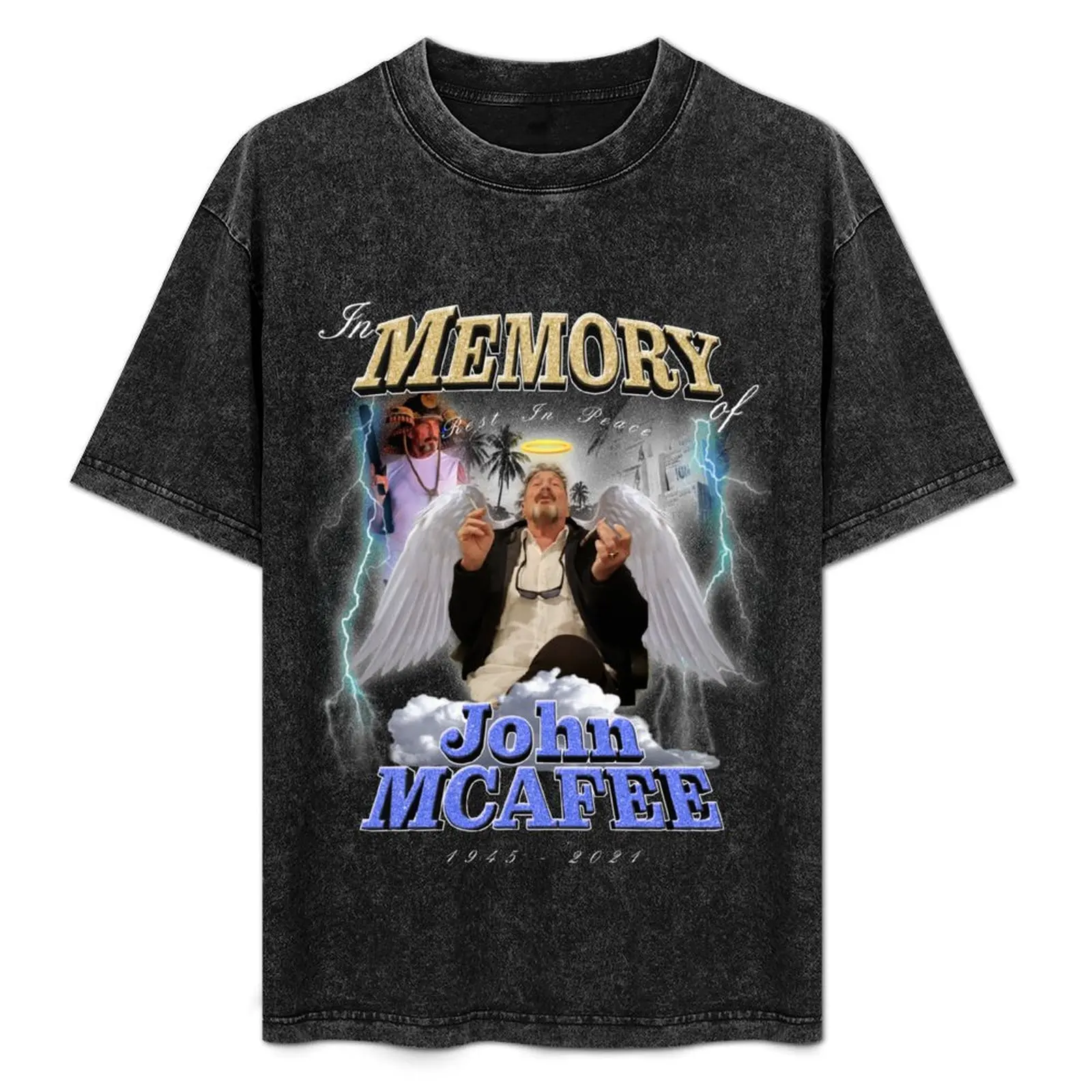 

Rest in Peace John McAfee T-Shirt Holiday Vacation Tee Shirt