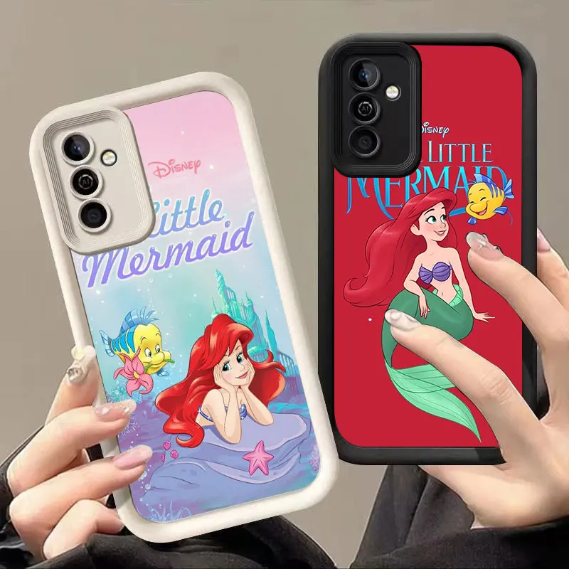 Mermaid Disney Princess Phone Case For Samsung A13 A22 A33 A34 A35 A53 A54 A55 A73 5G A12 A14 A15 A16 A23 A24 A25 A32 A52 A71