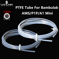 Teflonto Pipe for Bambu Lab P1P AMS A1 mini 3D Printer PTFE Tube Bowden Extruder 1.75mm ID2.5mm OD4mm Bambulab Filament Parts