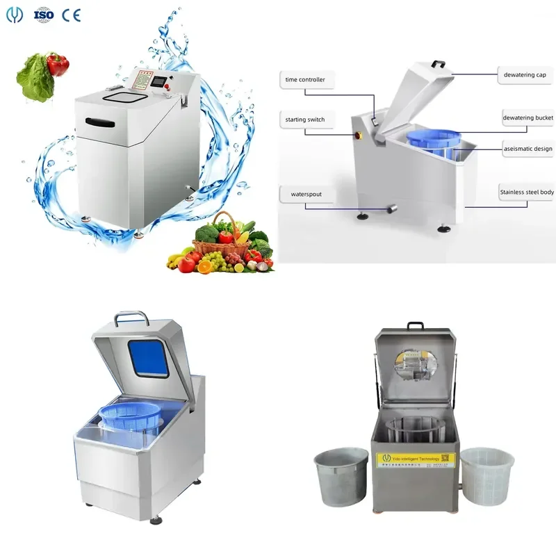 for Vegetable Fruit Rotary Dryer Industrial Basket Centrifugal Dryer Commercial Food Dehydrator Spinner