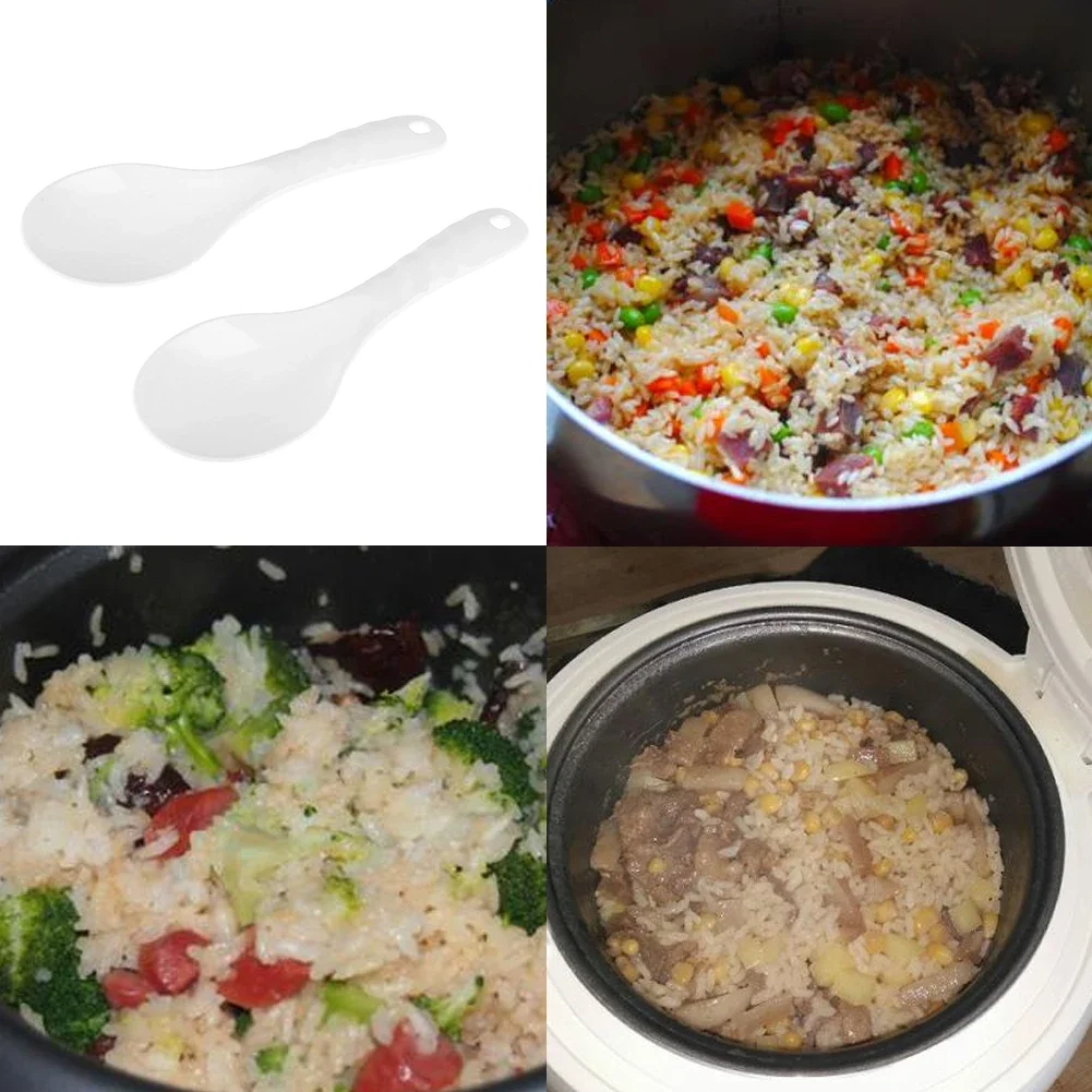 2pcs Rice Spoon Japanese Sushi Environmental Non Stick Cooker Heat Resistant Kitchen Tool Tableware Spoons Ladle Cooking Tools