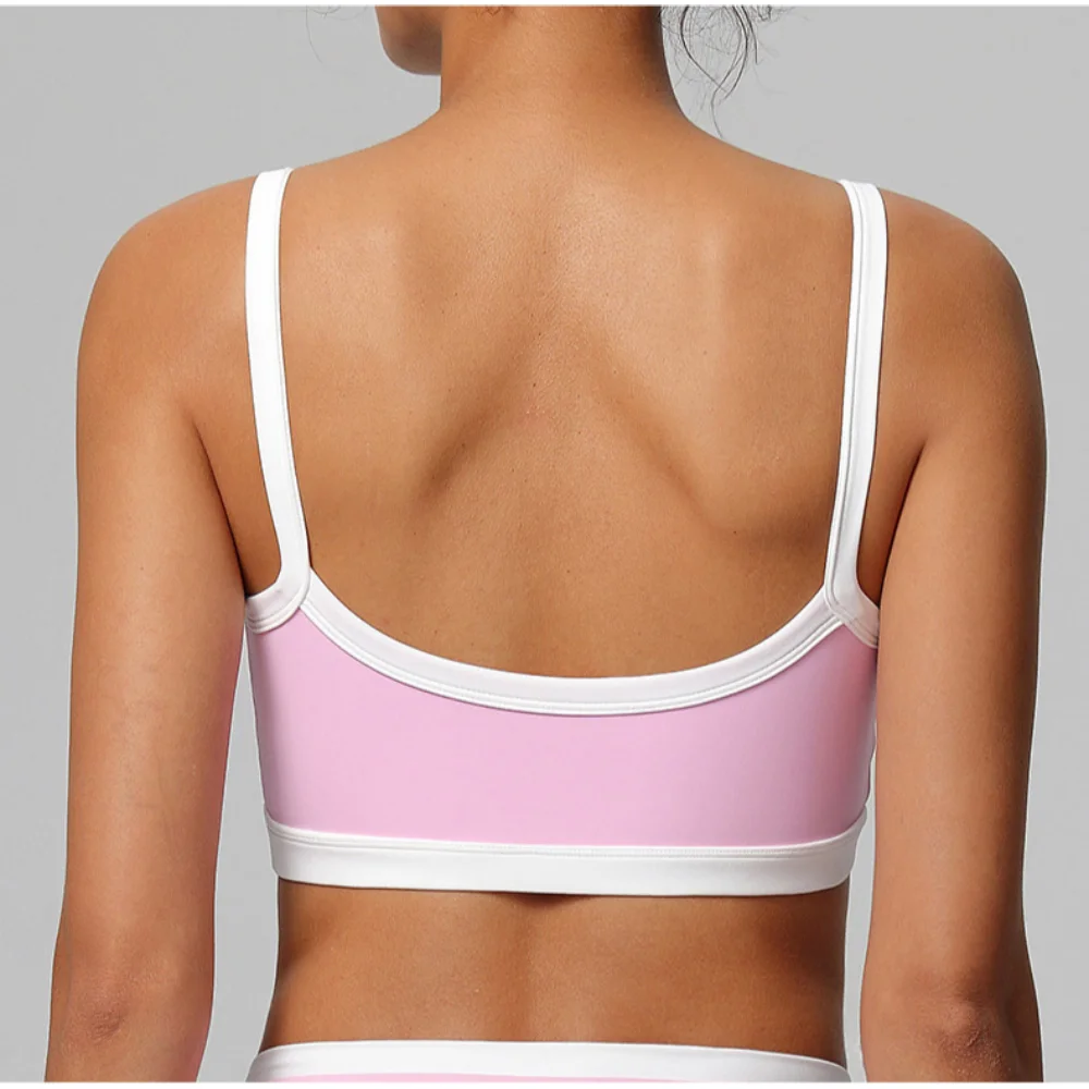 Summer Women's Workout Yoga Bra Tank Quick-Dry Gym Crop Top Sports Vest Female Running Tight Top Women U-Back Fitness Underwear