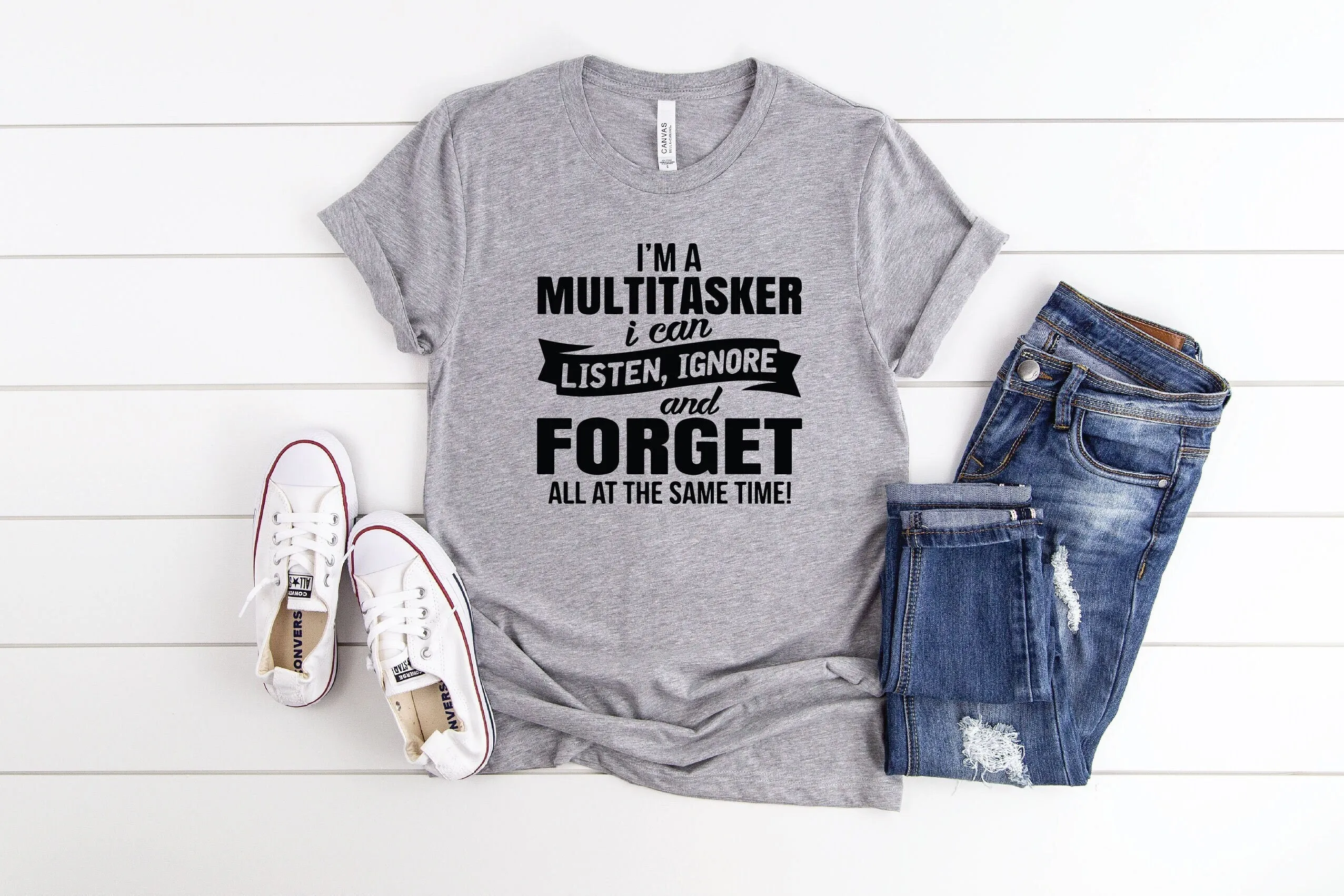 Sarcastic T Shirt Careless Attitude Funny Awkward Sassy Girl Dark Humor I'M A Multitasker