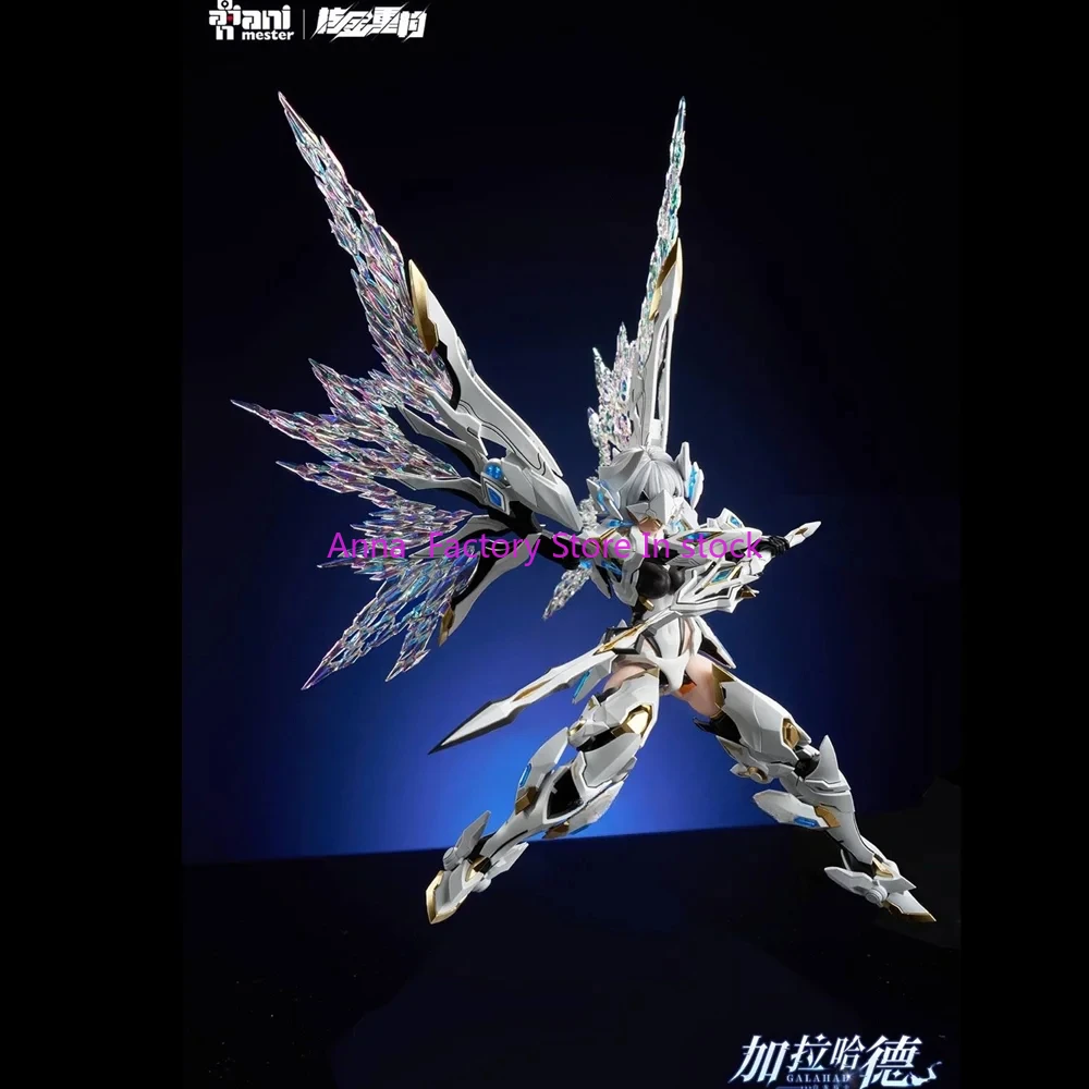 

In stock Building Core Gold Anime Galahad 1/12 White Dragon Knight Assembled PVC Mobile Suit Girl Action Figure
