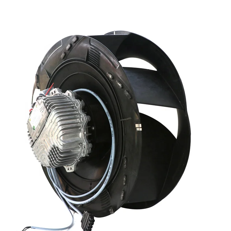 EC Duct Fan R3G630-RA38-76 400V AC 50Hz/60Hz 2500W 3.8A Super Curved Impeller Centrifugal Cooling Fan