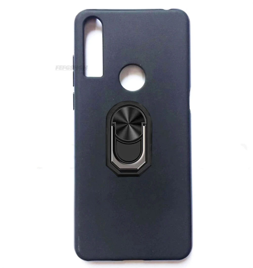 PARA Alcatel 3X (2019) 5048Y, 5048A 6,52 "Anel de dedo traseiro alto Capa de silicone TPU macio em Alcatel 3X 2019 Capa de telefone