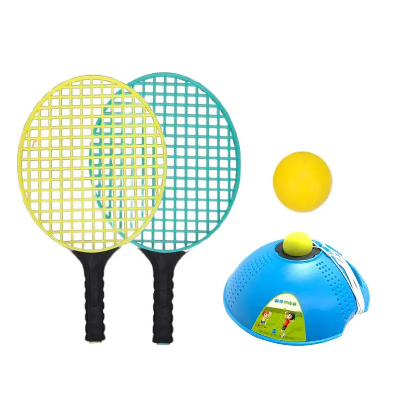 Tennis Practice Rebounder Portable Tennis Training Equipment With Tennis Bag Stable Tennis Training Aid For Family Friends