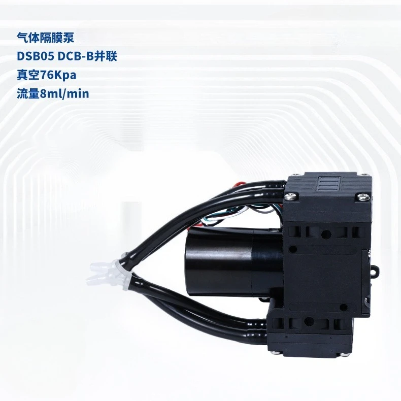 Gas sampling, miniature diaphragm pump, DSB05 DCB-B parallel 12V/24V, gas diaphragm pump