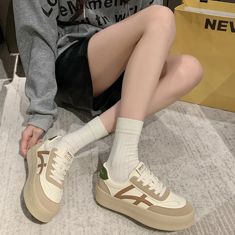 Design Fashion Casual Shoes Outdoor Lace Up Sneakers for Women Female Comfortable Versatile Sport Shoes Vulcanize Shoes