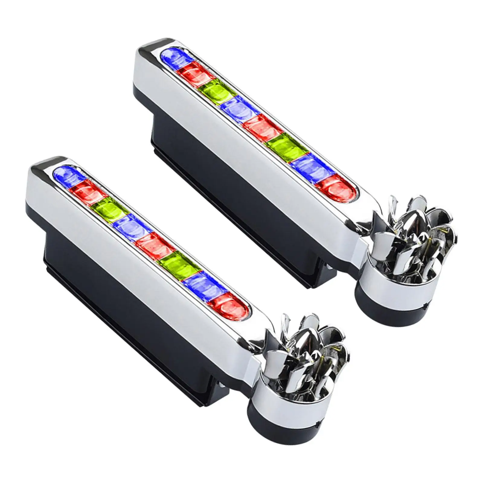 2 Pieces Car LED Wind Powered Vehicle Lights Exterior Lamp Easy to Install Wind Daytime Running Light for Bicycle Vehicle