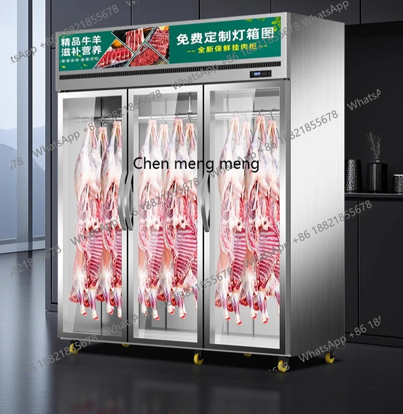 

Commercial single and double door fresh-keeping cabinet, large freezer, three-door vertical refrigeration display