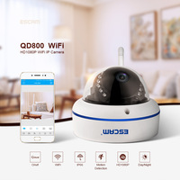 ESCAM QD800WIFI Speed  HD 2MP H.264 Surveillance IP POE Camera Audio Microphone Dome Indoor Security Home Camera