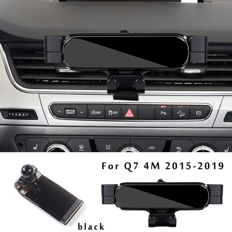 Adjustable Car Phone Mount Holder For Audi Q7 Q8 4M 2016 2017 2019 2020 2021 2022 Car Interior Accessories