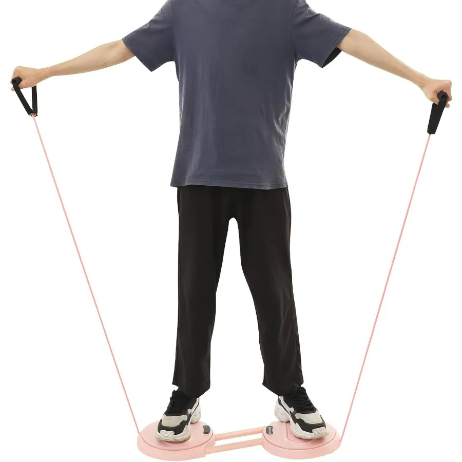 أداة لياقة بدنية قابلة للتعديل على الخصر من Ab Twister مع حبال توتر مرنة وكابل USB للتمرين وشاشة LCD بقوة 220.46 رطل #1