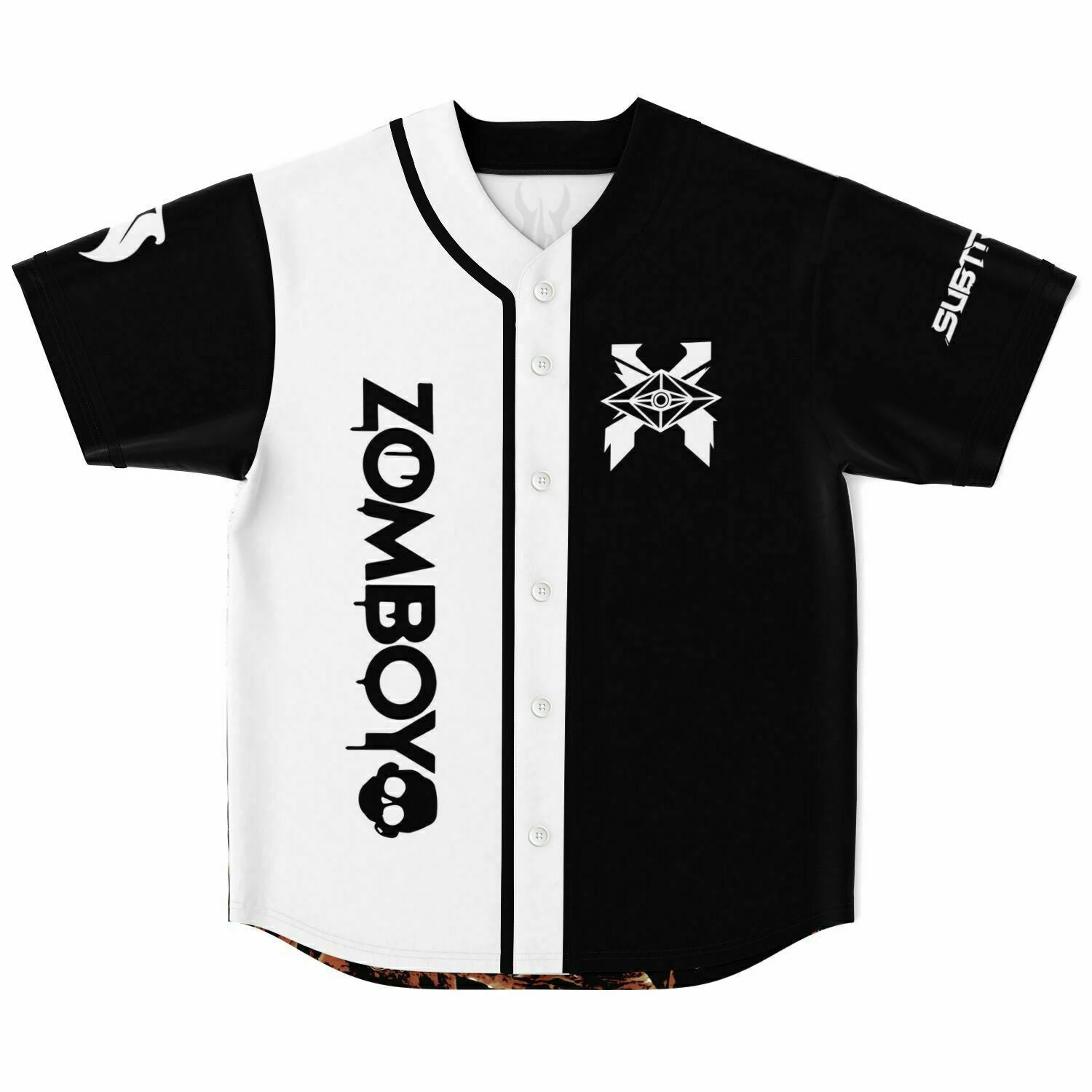 All in one Excision Slander Baseball Jersey Harajuku Thin button Baseball Uniform Baseball Jersey Fro EDM