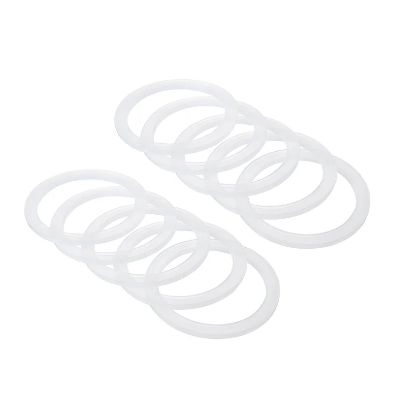 OD 70mm/86mm Regular Mouth Silicone Sealing Rings Thickness 3mm Reusable Leak-Proof Gaskets for Mason Jar Lids Translucent