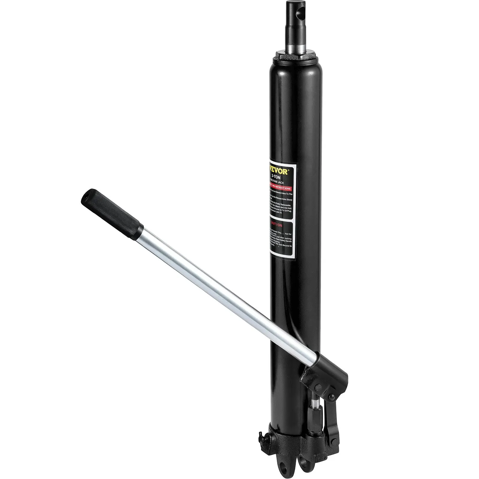 

Hydraulic Long Ram Jack, 3 Tons/6600 Lbs Capacity, With Single Piston Pump And Clevis Base, Manual Cherry Picker With Handle,