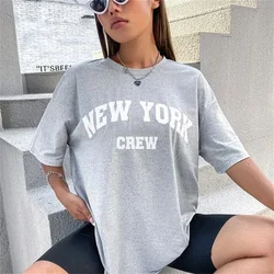 Letter Graphic t shirt women designer anime t-shirts female 2000s graphic streetwear clothes