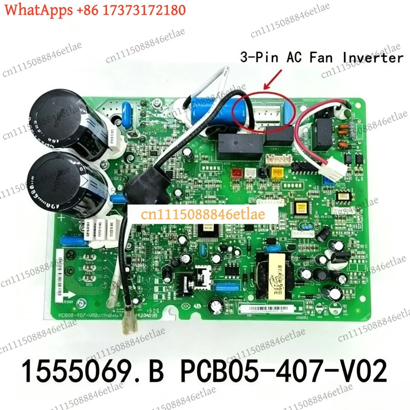 k3 Air Conditioning Motherboard PCB, Compatible with 1555069-B PCB05-407-V02 029423B0 AST-09UW4SVEDJ10