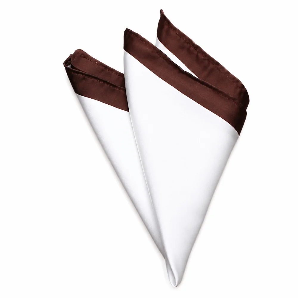 23*23cm Classic Red Edges Pocket Square Solid Multi-color Wedding Mens Suits Pocket Party Groom Accessory Wedding Ceremony