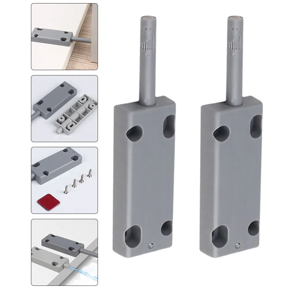 

2 set Press-Type Rebounder Light Grey Cabinet Buffer Drawer Damper Furniture Accessory Closet Magnetic Adsorption