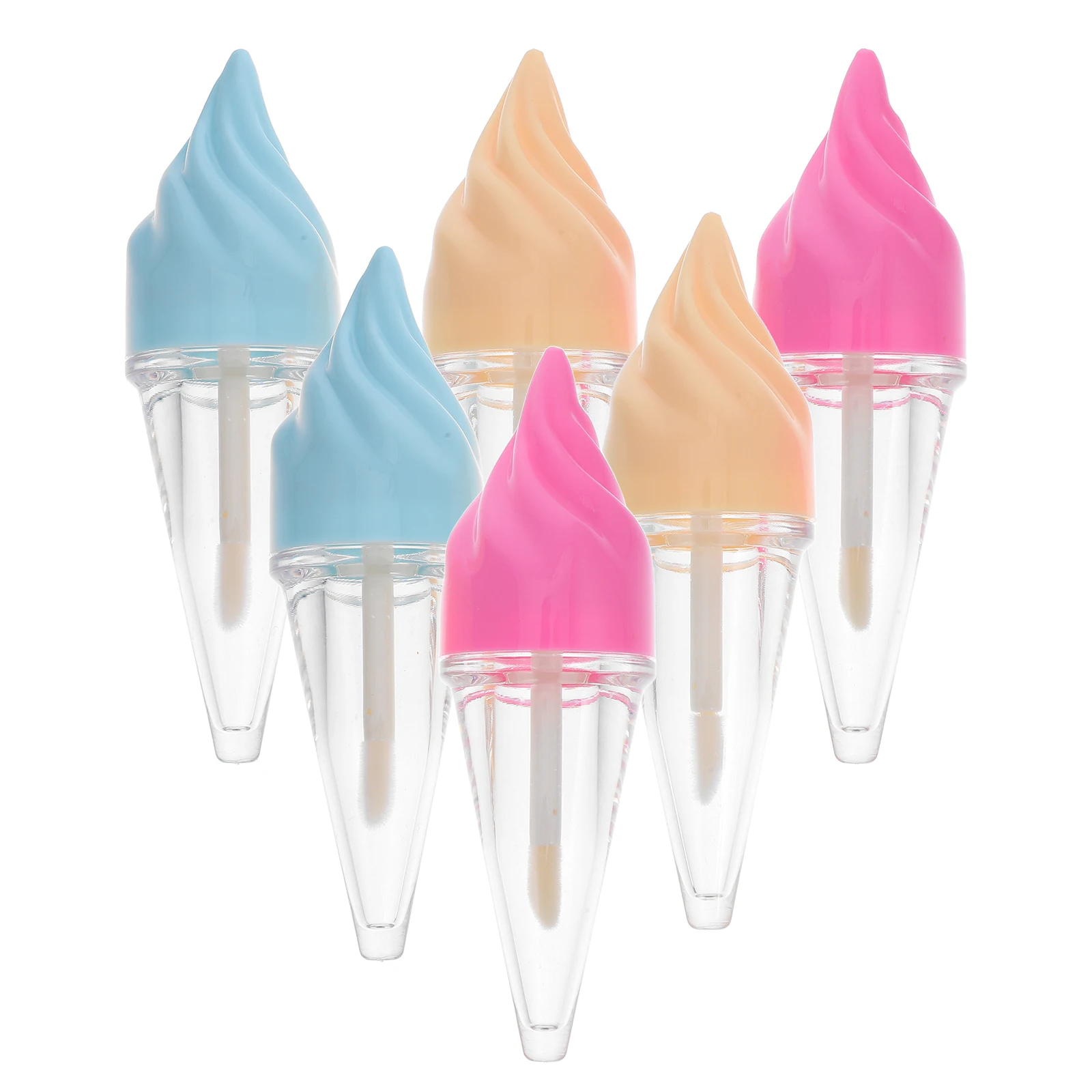

6pcs Lip Gloss Tubes Plastic Refillable Washable Reusable Lightweight DIY Containers for Lipstick Storage Travel Gifts