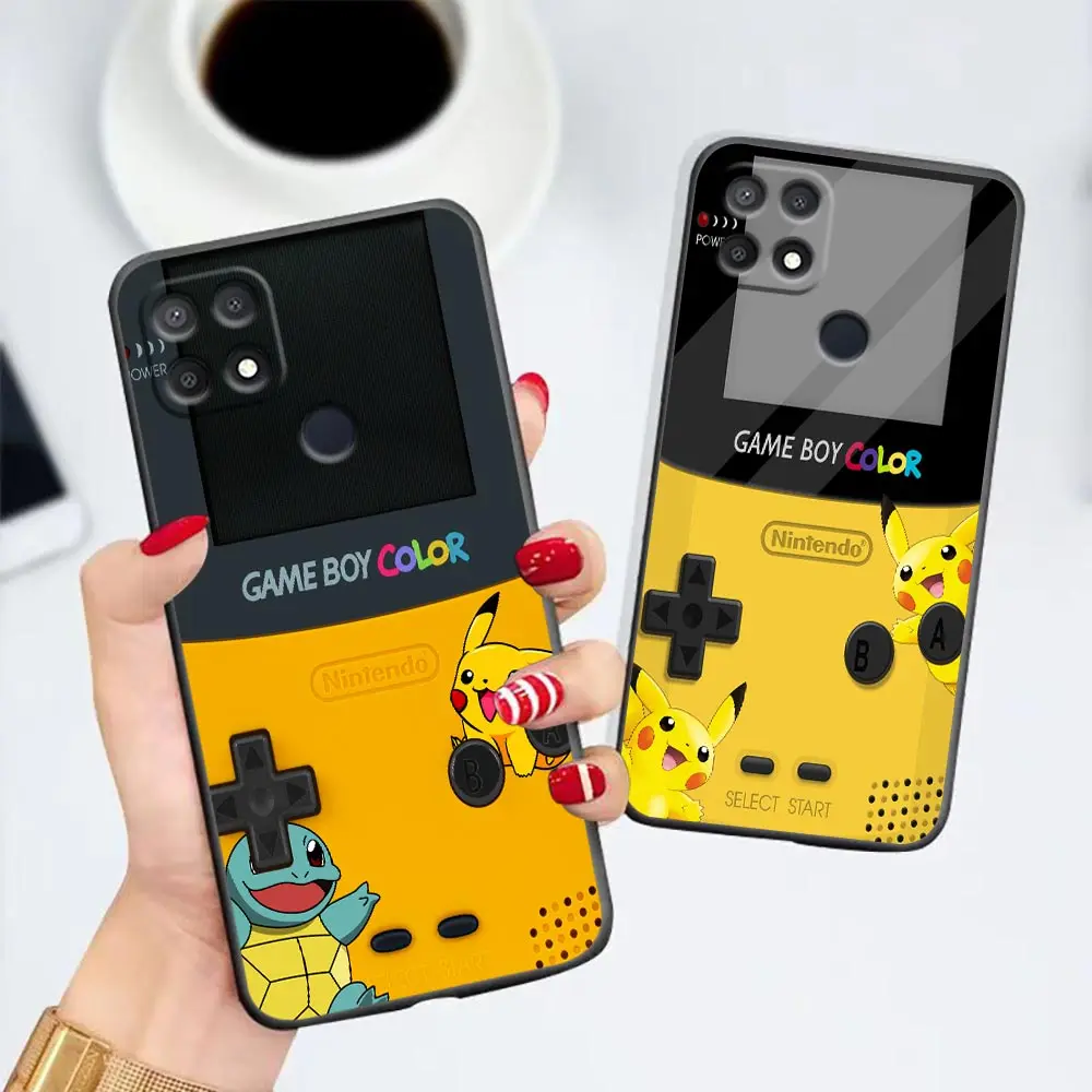 Game-Boy Color-P-Pokemon Phone Case For OPPO A98 A95 A96 A97 A94 A93 A92S A91 A78 A74 A58 A57 A55 A53 A15 A16 A17 Case Funda