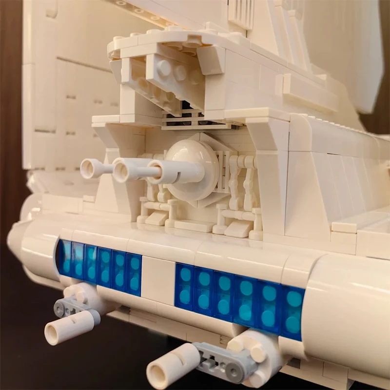 2496 قطعة مكوك الفضاء اللبنات نموذج اللعب سفينة حربية المنزل الحلي الجمعية سفينة الفضاء الطوب الهدايا الإبداعية لقضاء عطلة #3