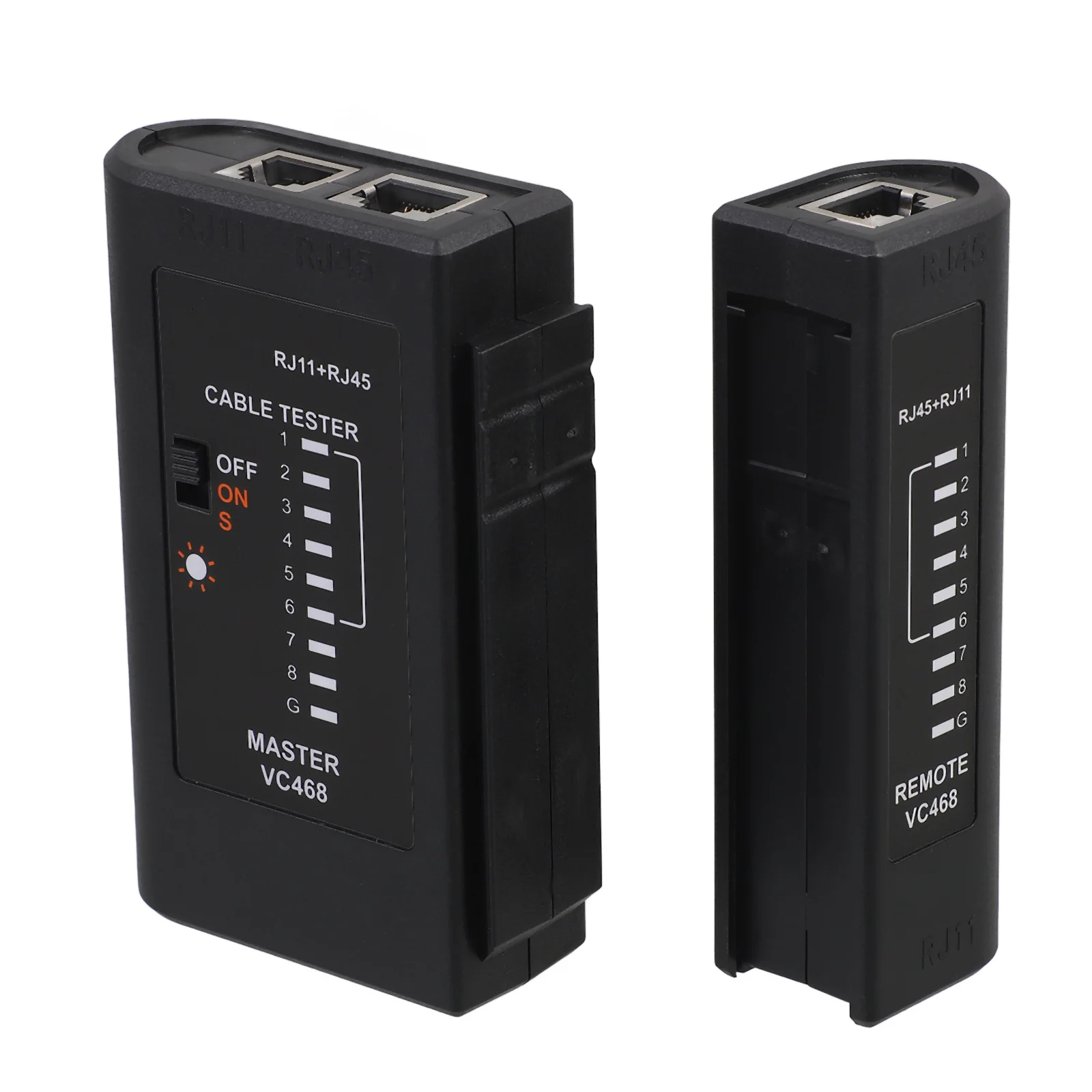 

Network Cable Tester Wire Test Tool Continuity Tester High Precision Reliable Materials Portable Design for Multiple Cables