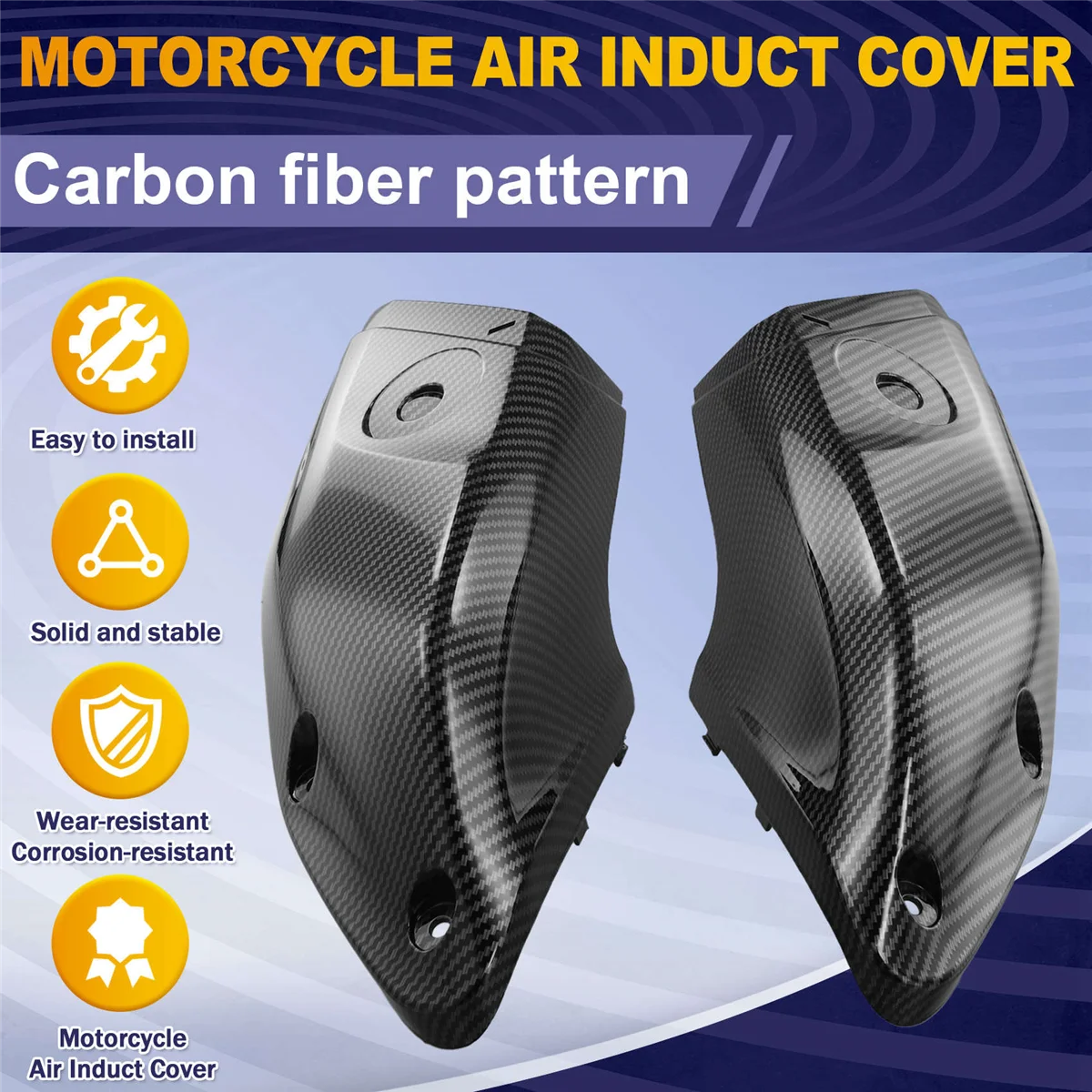 

MBX-tMotorcycle Air Induct Cover Side Panels Cover Fairing Cowl for YAMAHA MT-10 MT10