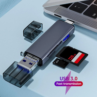 6 in 1 OTG Type C Card Reader Multi Port USB 3.0 Micro SD Mini Adapter TF USB Flash Drive Converter For Mobile Phone Accessories