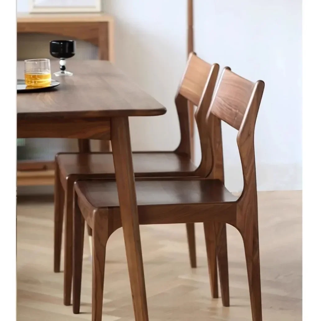 

Light Luxury Simple Deer Chair Interior Office Chair Black Walnut Deer Chair with Backrest