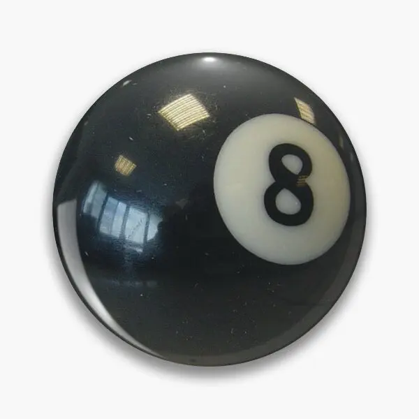 8Ball  Soft Button Pin Cute Decor Hat Brooch Lover Gift Jewelry Funny Cartoon Fashion Metal Lapel Pin Creative Badge Collar