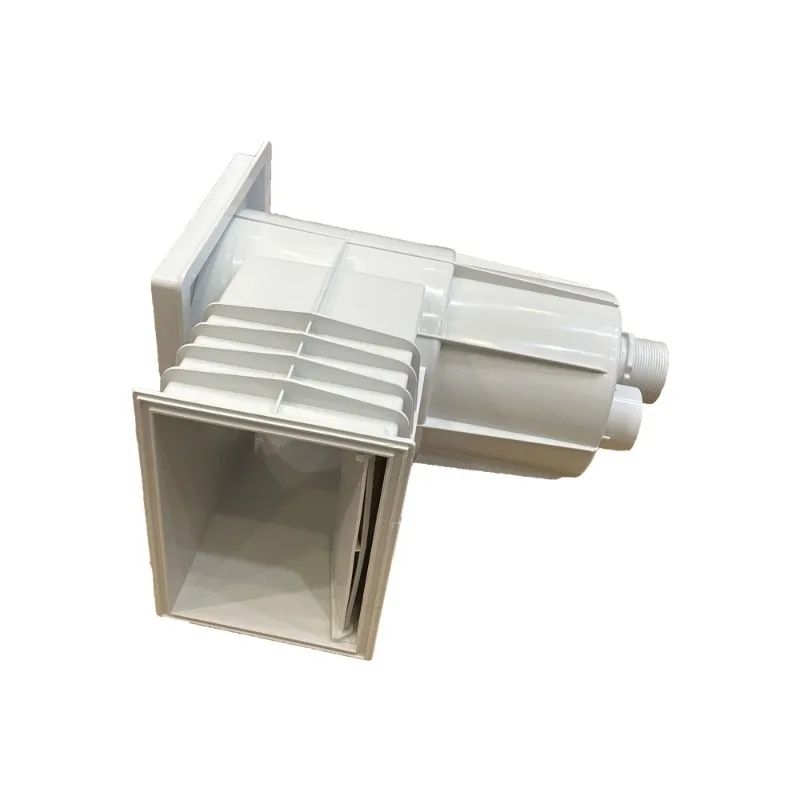 

Through-the-wall swimming pool skimmer, can be used for film pools, cement pools, with skimming baskets