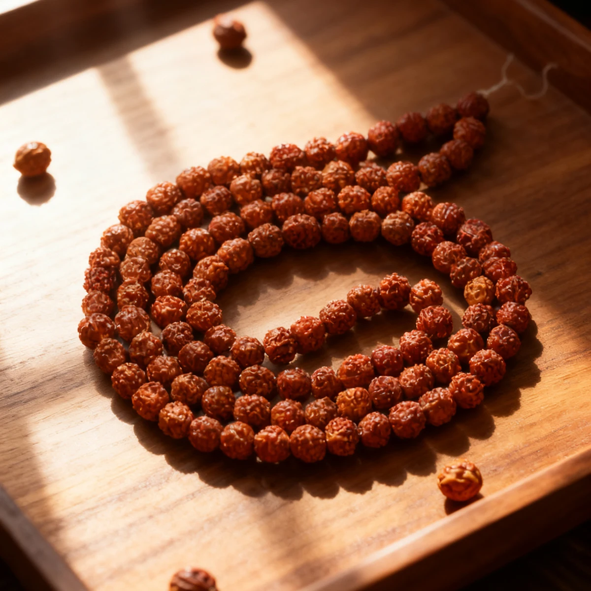 108 Mala Rudraksha-Perlen, buddhistische Gebetskette, Meditationsschmuck, Yoga-Armband, 6–14 mm, für DIY-Schmuckherstellungszubehör
