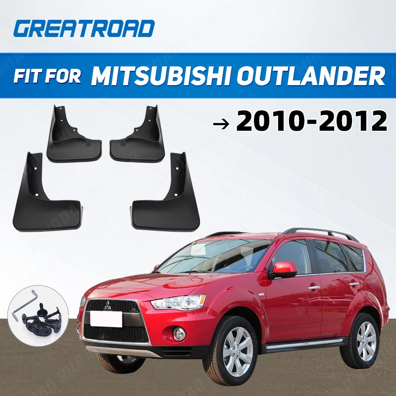 Front Rear Molded Car Mud Flaps For Mitsubishi Outlander 2010 2011 2012 Mudflaps Splash Guards Mud Flap Mudguards Fender